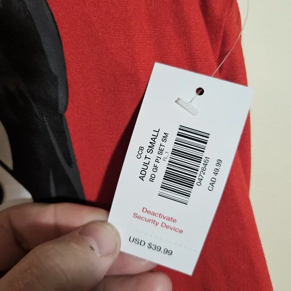 Spencer Ghost Face Black And Red Sleep Set Adult Small - Picture 4 of 8